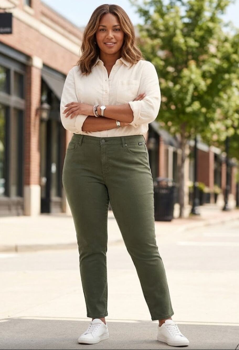 KUT from the Kloth Diana Fab Ab Army Green Skinny Jeans KP799GI6R 24W